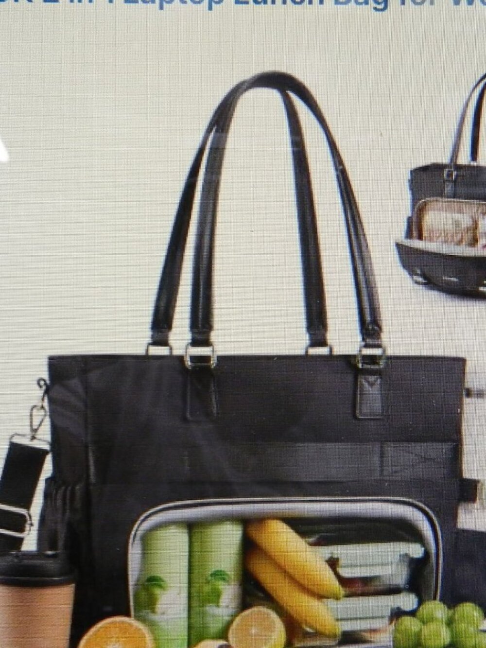 Lovevook Laptop Insulated Lunch Computer leak proof Work Bag Convertible NEW